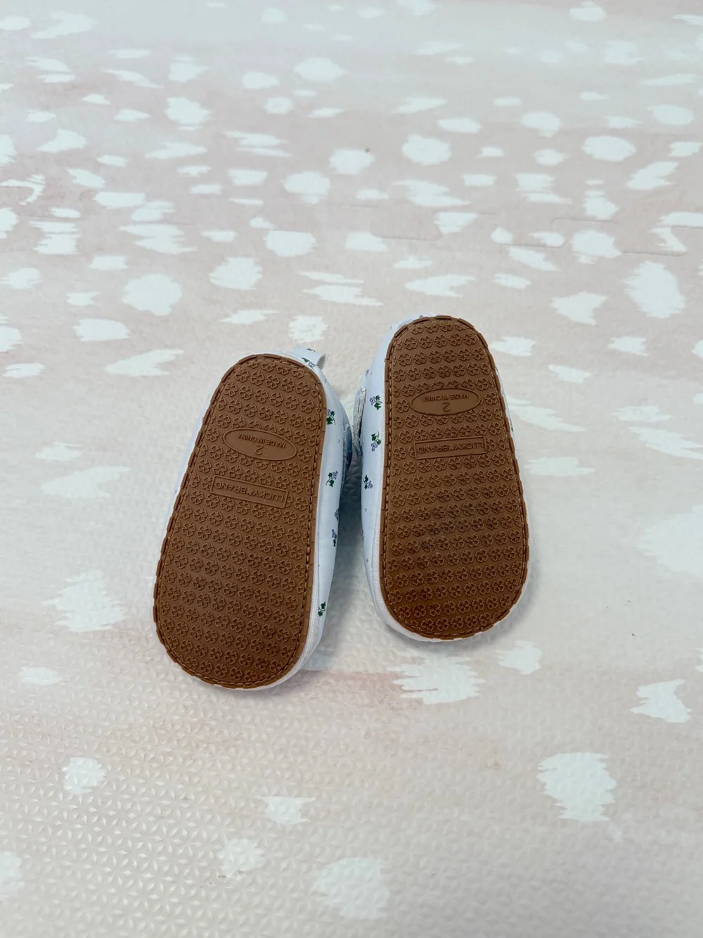 White Floral Mary Jane Baby Shoes